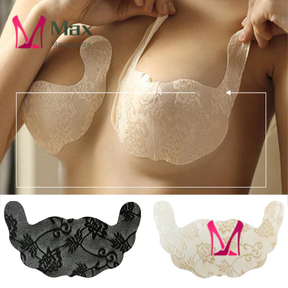 Miếng Dán Nâng Ngực Hình Chữ U Vô Hình Phối Ren Nhiều Màu Sắc Cho Nữ