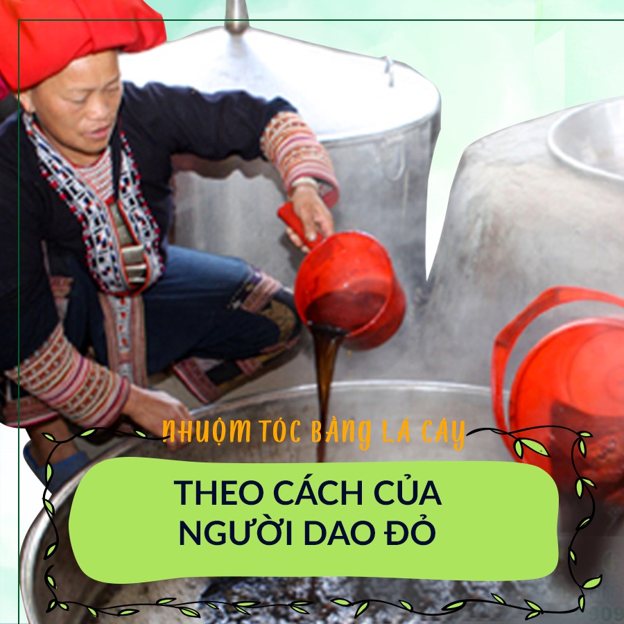 Bột Lá Nhuộm Tóc Ogatic Màu Đen