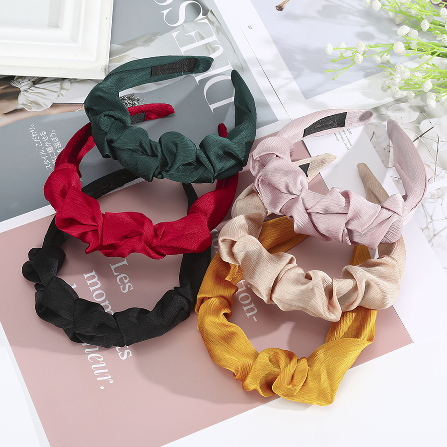 Cài Tóc Vải Satin Màu Trơn Tinh Tế Thời Trang Cho Nữ