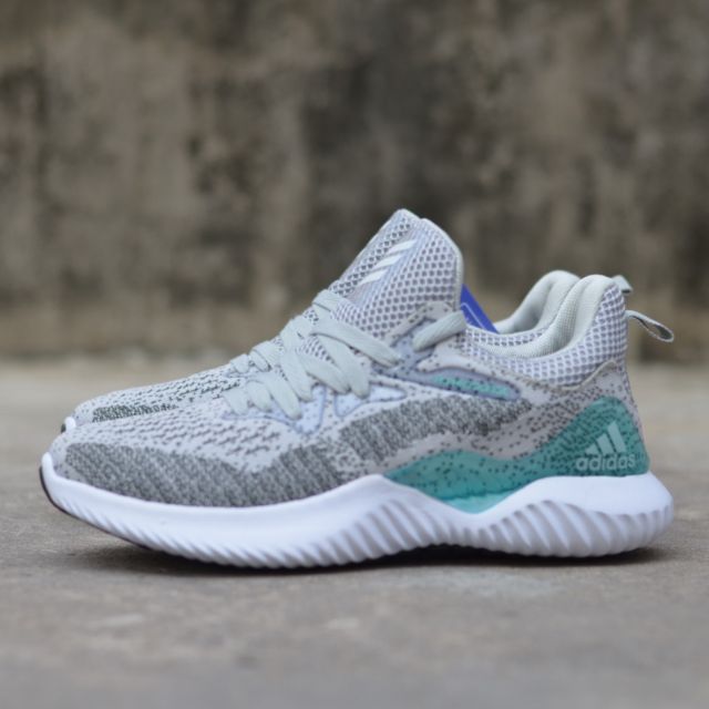 [Fullbox, hình thật] Giầy Alphabounce xám phối xanh nữ