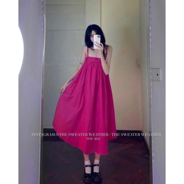 Đầm dây kate from xuôn