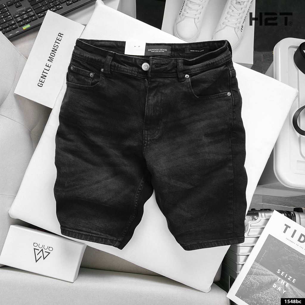Quần Shorts Jeans Nam H2T Simwood Denim chất vải mềm mịn, độ co giãn cao, Form Slimfit Tôn Dáng 1548