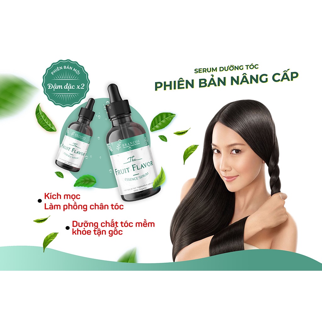 [Chính Hãng] Serum dưỡng tóc Fruit Flavor Essence Brancos 50ml - Kích thích mọc tóc, giúp tóc chắc khoẻ