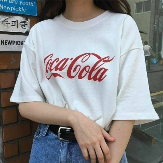 Áo Thun Coca Cola Màu Trắng Mới