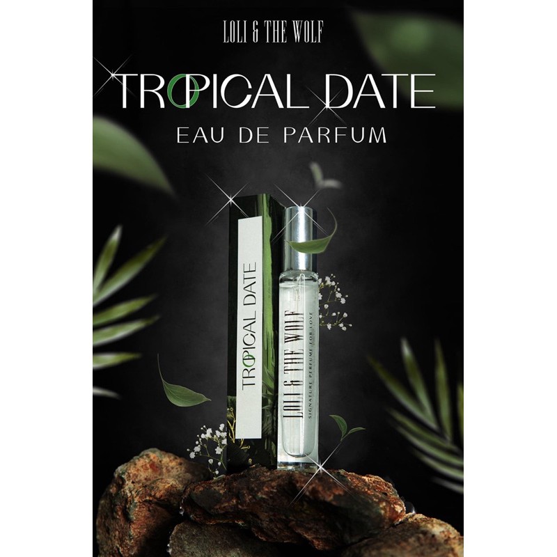 hàng trong kho   Bán sỉ  giá  đặc  biệt   Nước hoa Tropical Date Eau De Parfum dành cho nam và nữ, chai 10ml - LOLI & TH