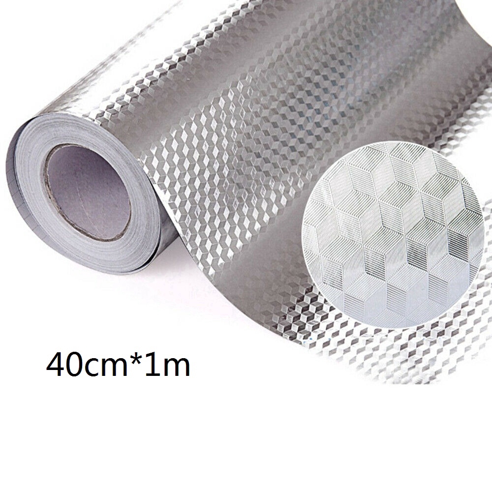 Miếng dán tường nhà bếp chống bám dầu và nước chịu nhiệt độ cao đa năng tiện lợi 1m