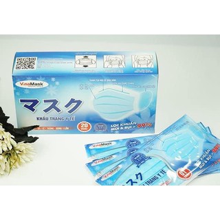 Khẩu Trang Y Tế 4 lớp Hộp 20 chiếc đóng túi 1 chiếc 1