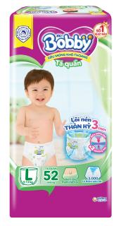 [MKBMBOB1810 - 8% đơn 400K] Tã quần Bobby mới M60/L52