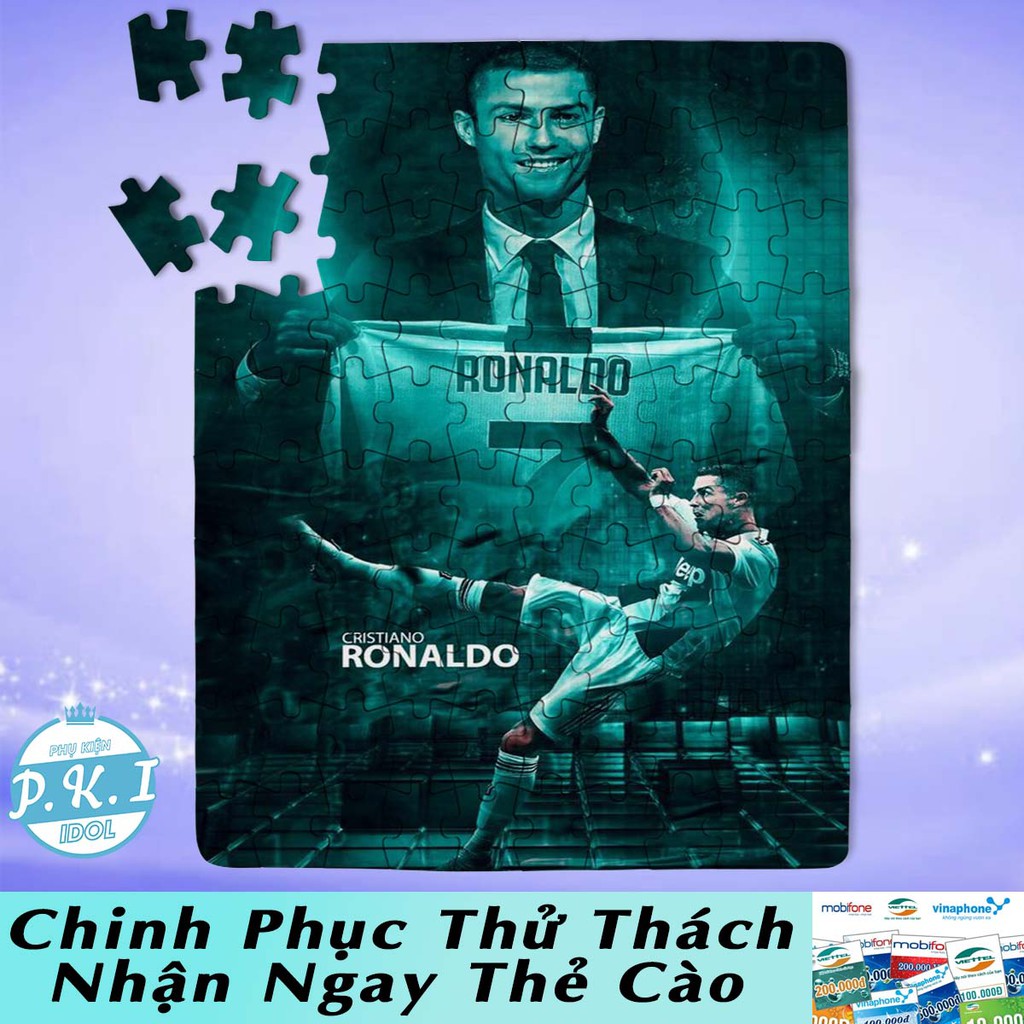 HÀNG XUẤT KHẨU - Tranh Ghép Hình Puzzle Cristiano Ronaldo - QUÀ TẶNG CAO CẤP CHO FAN ANH Cr7
