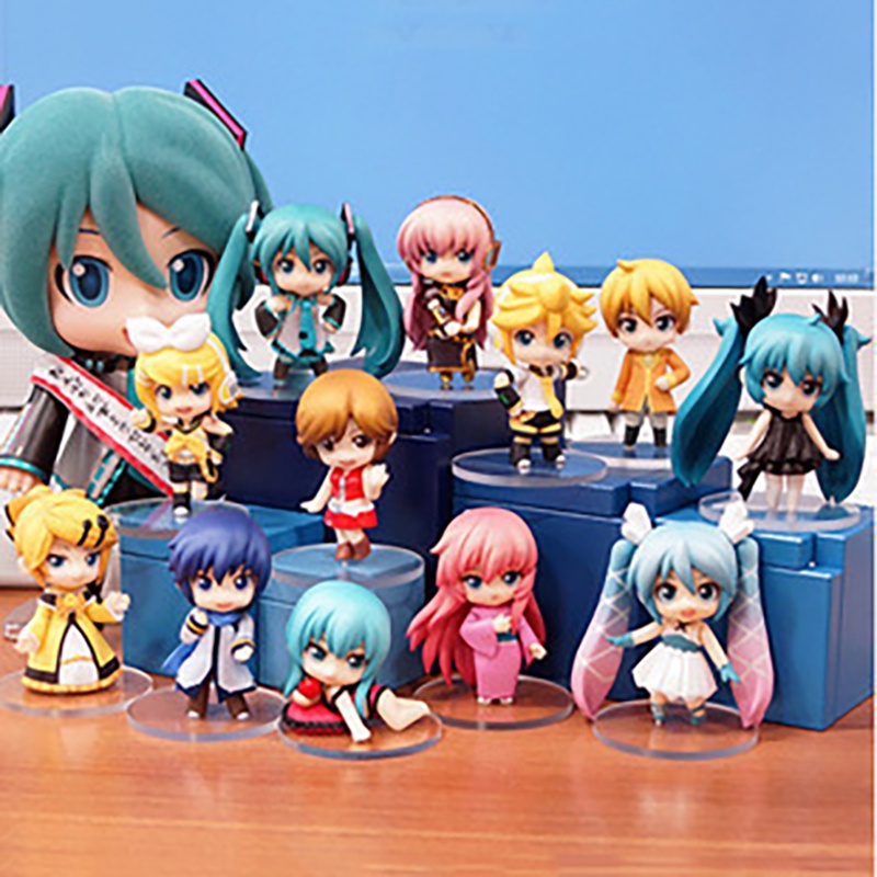 Set 12 / 6 Đồ trang trí Nhân Vật Hatsune Miku Dễ Thương