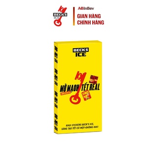 - hàng tặng không bán: bộ stickers beck’s ice