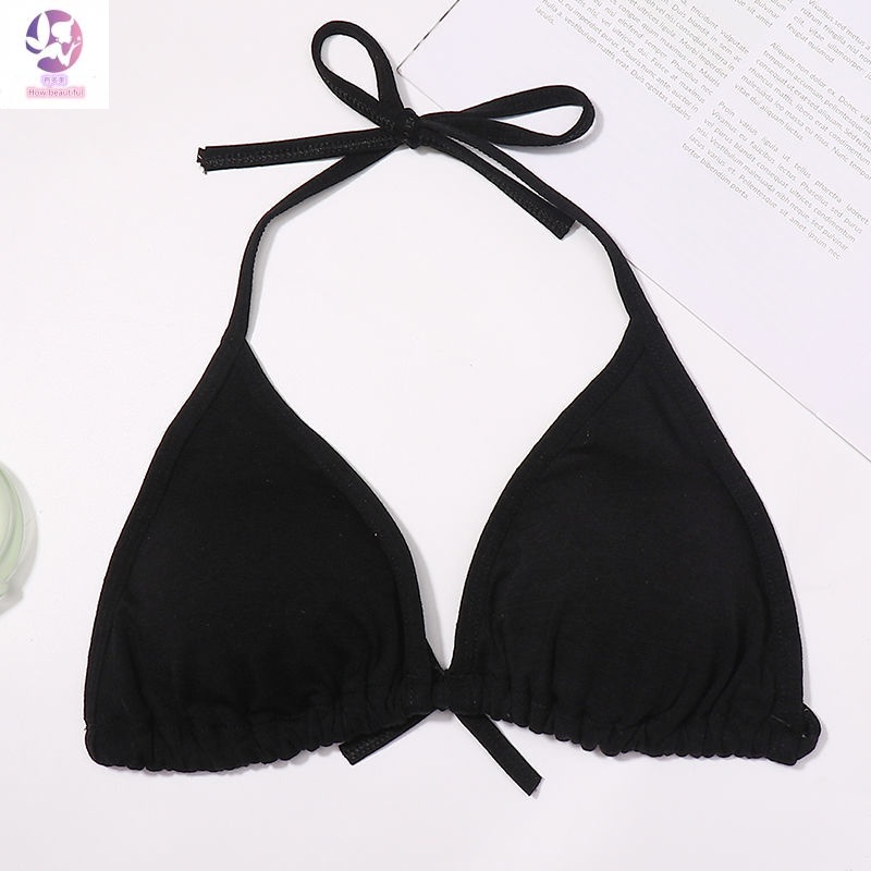 Youdo Áo Lót Cotton Siêu Mỏng Không Gọng Phối Dây Buộc Sau Lưng Dành Cho Nữ