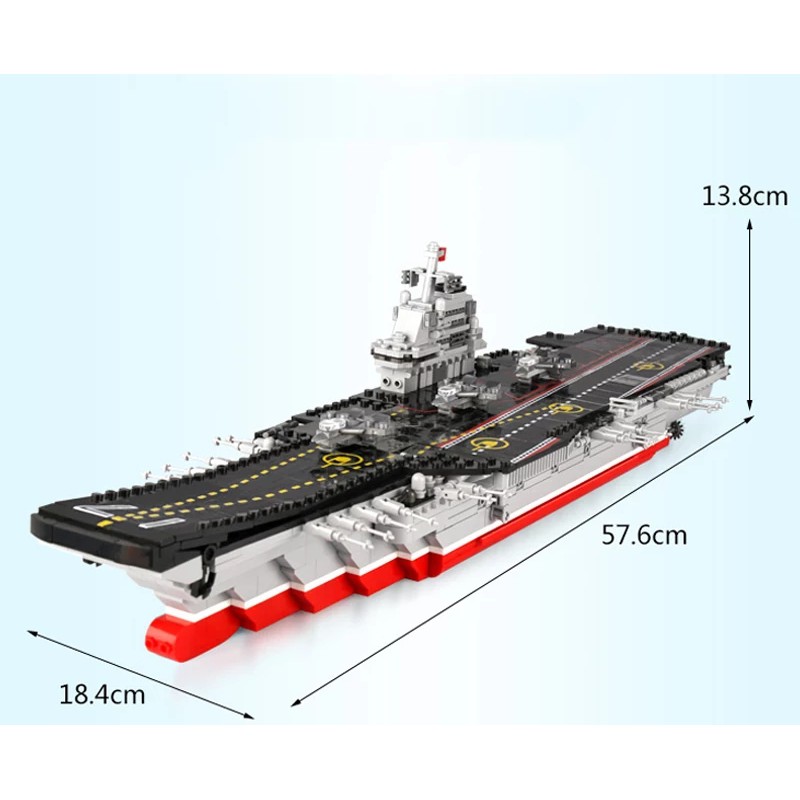 (CÓ SẴN) Lắp ghép Mô hình Army xingbao 06020 AirCraft Carrier lắp ráp tàu sân bay siêu to