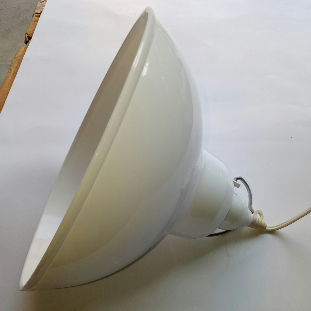 Chao Nhựa (Nhựa PC) 21cm + Đuôi Đèn Kín Nước Trắng Dây Dài 20cm | BigBuy360 - bigbuy360.vn