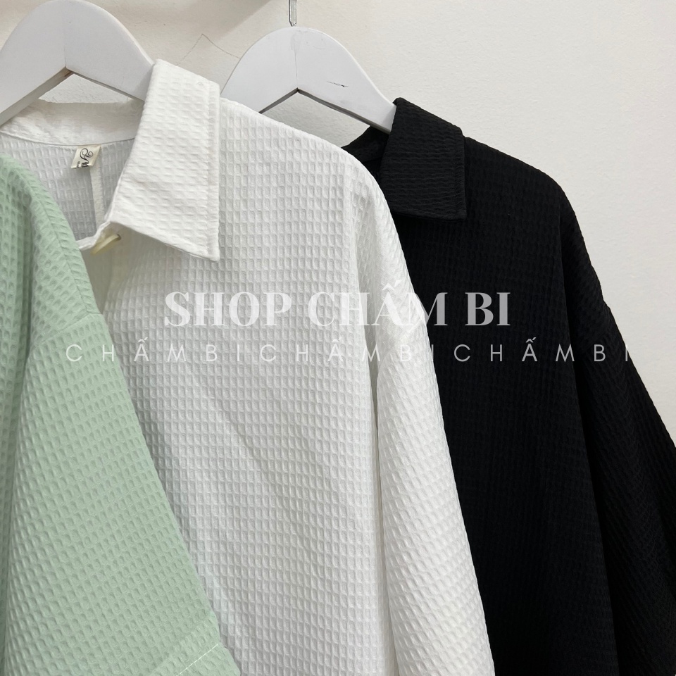 [XẢ HÀNG] Váy polo nữ suông dáng dài V.127, Váy kiểu tay lỡ cúc ngực form rộng 3 màu trẻ trung năng động - Shop Chấm Bi