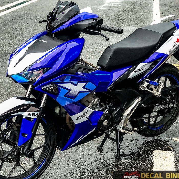 Tem Trùm Winner X Xanh GP Phối Trắng Ngầu