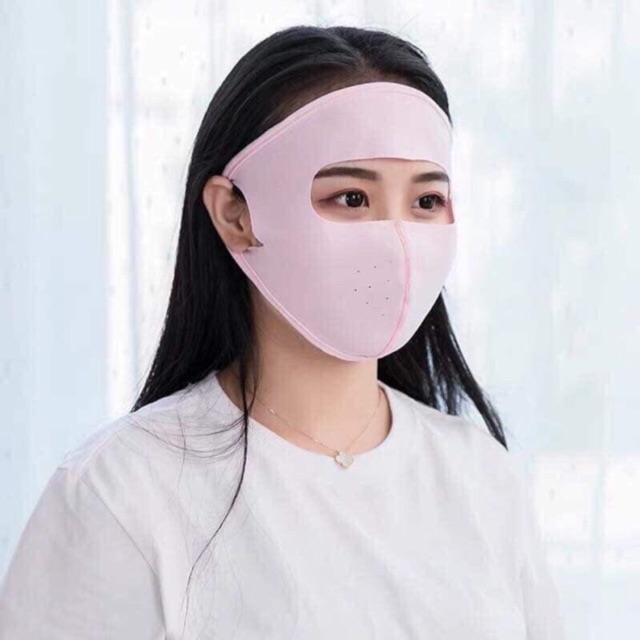 Khẩu trang chống nắng ninja có viền thông hơi hót hít loại đẹp