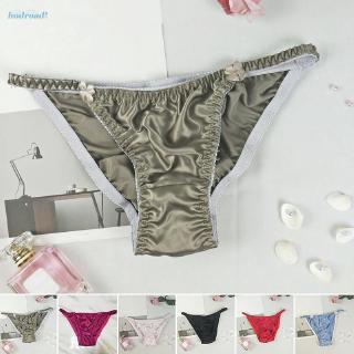 Quần lót lụa satin mềm không mối nối cho nữ