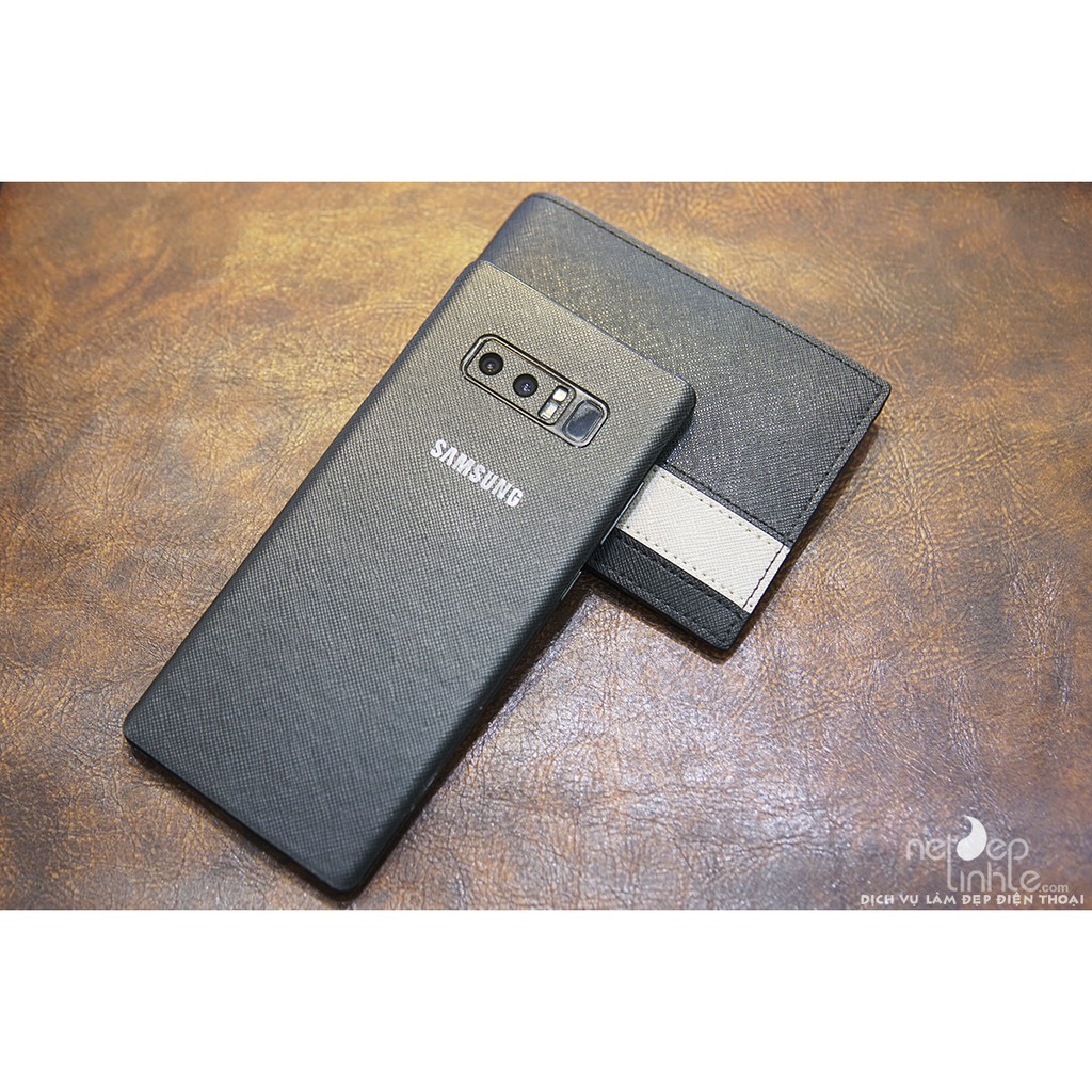Ốp dán da điện thoai Samsung Note 8  – Da bò thật 100% - chính hãng Nét Đẹp Tinh Tế