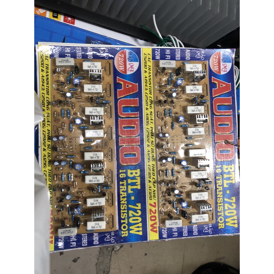 Mạch công suất Audio dùng cho Amply 16 sò BTL-720W (1bộ)