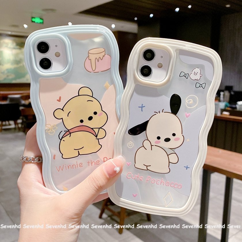 Ốp Điện Thoại Họa Tiết Winnie The Pooh 2 Trong 1 Cho iPhone 13 12 11 Pro Max SE2020 X XR XS Max 8 7 Plus
