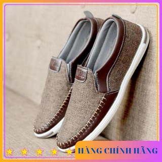 Giày lười nam giày mọi nam 3 màu đen-nâu-kem gentleman