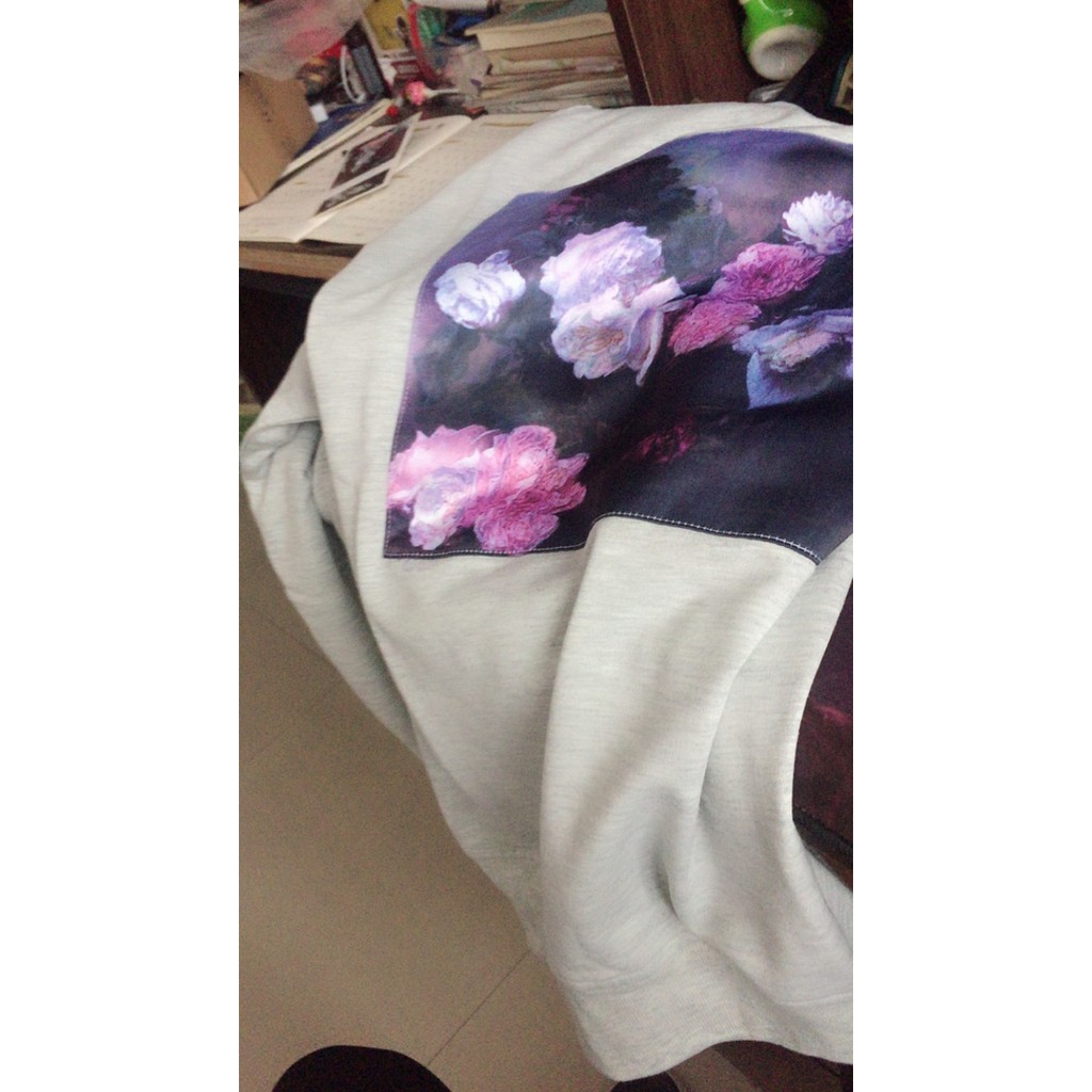[ORDER] áo hoodie nỉ Hoa mặc sân bay giống GDRAGON