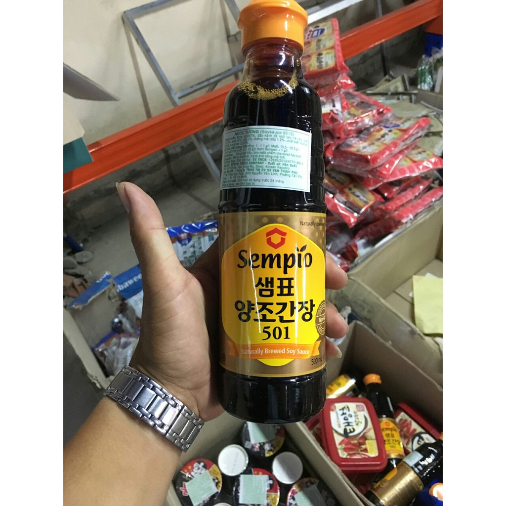 Nước tương Sempio 501 chai 500ml