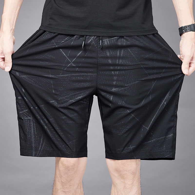 Quần Short Thể Thao Ống Rộng Thoáng Khí Thời Trang Xu Hướng Hàn Quốc Cho Nam