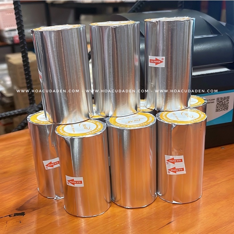 [DA ĐEN] Giấy Nhiệt K57 / K80 Phi 45mm in Hóa Đơn Bán Lẻ Shop, Cafe