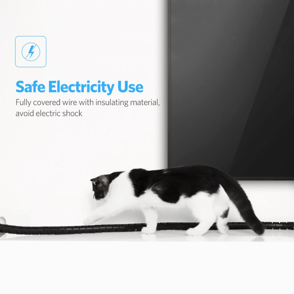 SHOUKEY Cuộn Dây Quấn Bảo Vệ Dây Cáp 2m 3m 5m
