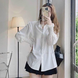 Áo sơ mi trắng tay bồng nữ kiểu dáng basic thời trang nữ A550 SUTANO