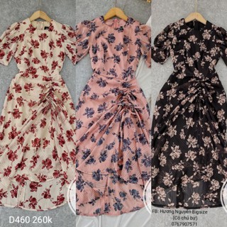 BIGSIZE ĐẦM HOA NHÍ DÂY RÚT CAO CẤP D466