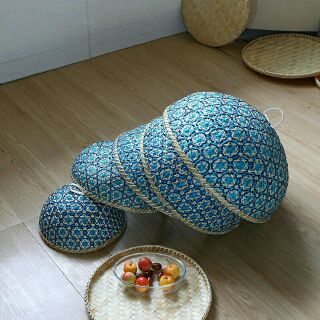 Lồng bàn mẹt tre đã màu sắc