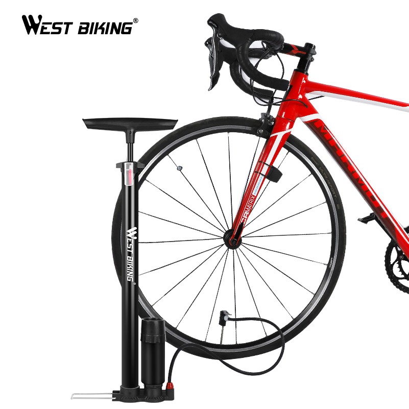 Dụng Cụ Bơm WEST BIKING Với Hai Kiểu Bơm Khí Nén Và Bơm Áp Suất Cao 120/160 Psi Dành Cho Xe Đạp Leo Núi