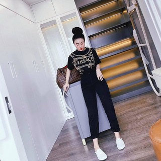 Quần baggy kaki nữ khóa kéo Basic