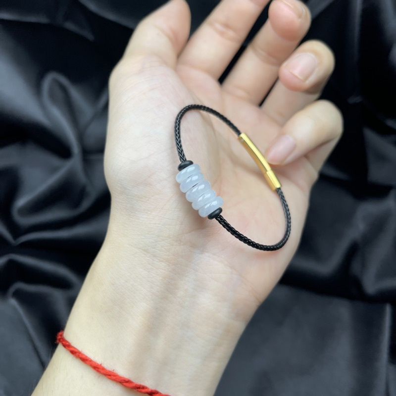 Vòng tay lu thống đá  đã trì chú đầu xuôi đuôi lọt, may mắn khóa bấm cao cấp bảo hành trọn đời