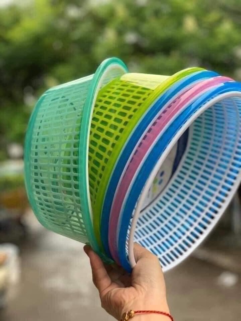 BỘ RỔ CHẬU SIZE 29CM( SET 5 CÁI RỔ + 5CHẬU)