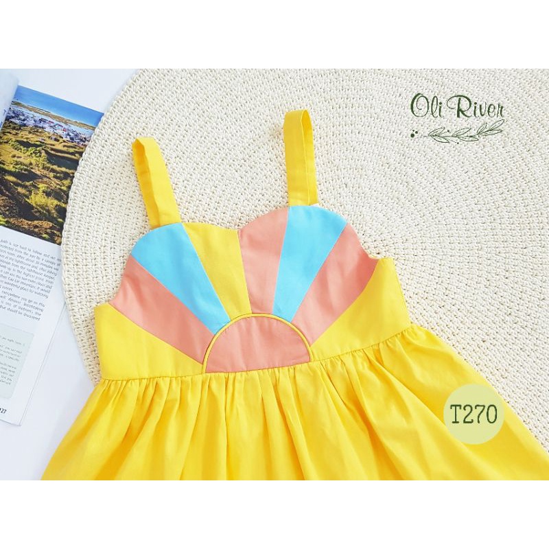 Đầm OLI RIVE Bảy sắc cầu vồng