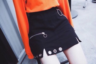 Chân váy Ulzzang khoá kéo/kèm feedback