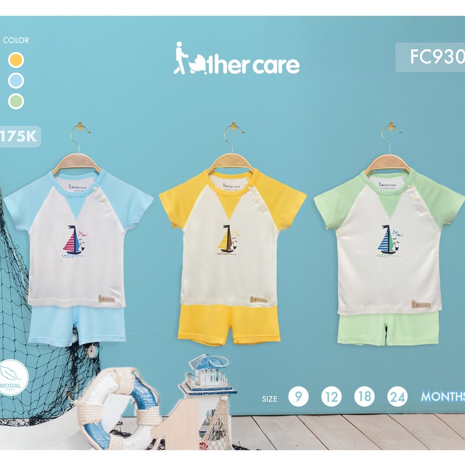 Bộ Quần áo FatherCare Cổ đáp V CT - Thuyền &amp; Biển FC930