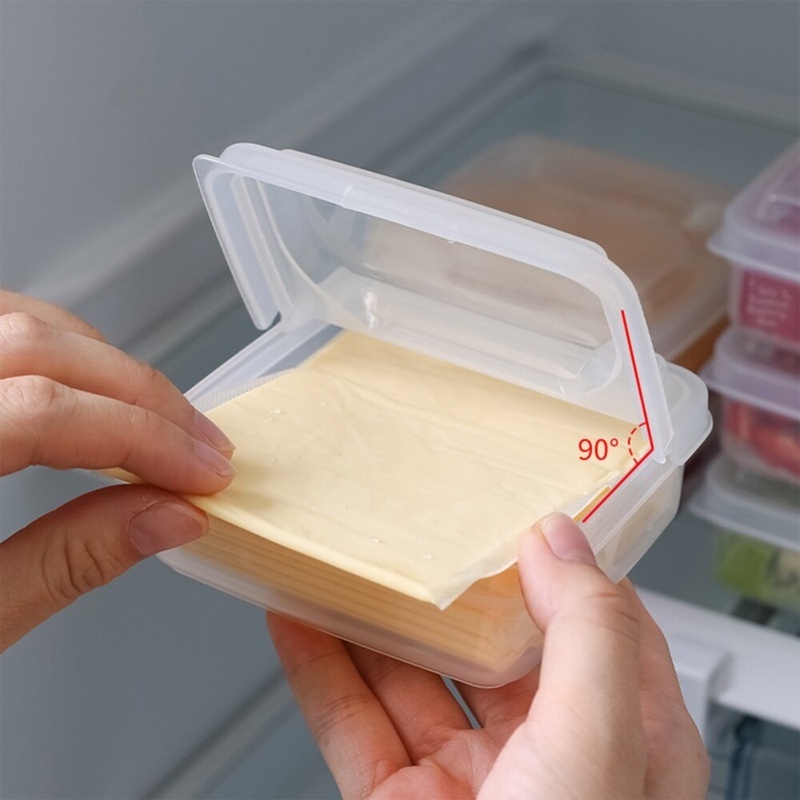 Set 2 Hộp Đựng Bảo Quản Bơ Phô Mai Chống Bụi Tiện Dụng