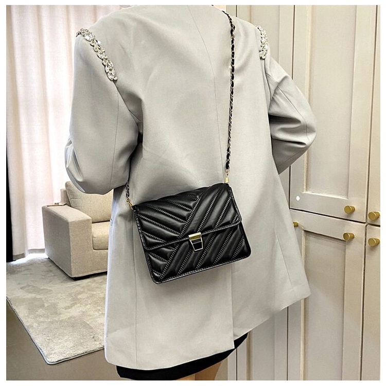 JASMIN NOIR  Túi đeo vai  hình vuông cỡ nhỏ kiểu retro thời trang cho nữ