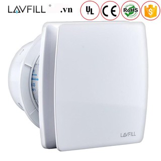 Quạt thông gió thiết kế phẳng gắn tường với kích thước bề mặt 150 x 150mm LAVFILL LFWW-09Q