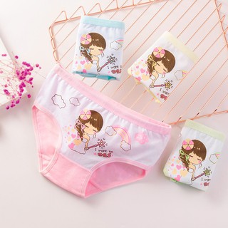 Quần chip bé gái, quần lót tam giác cho bé gái chất cotton, nhiều màu, size 10 - 32 kg (2 -10 tuổi)