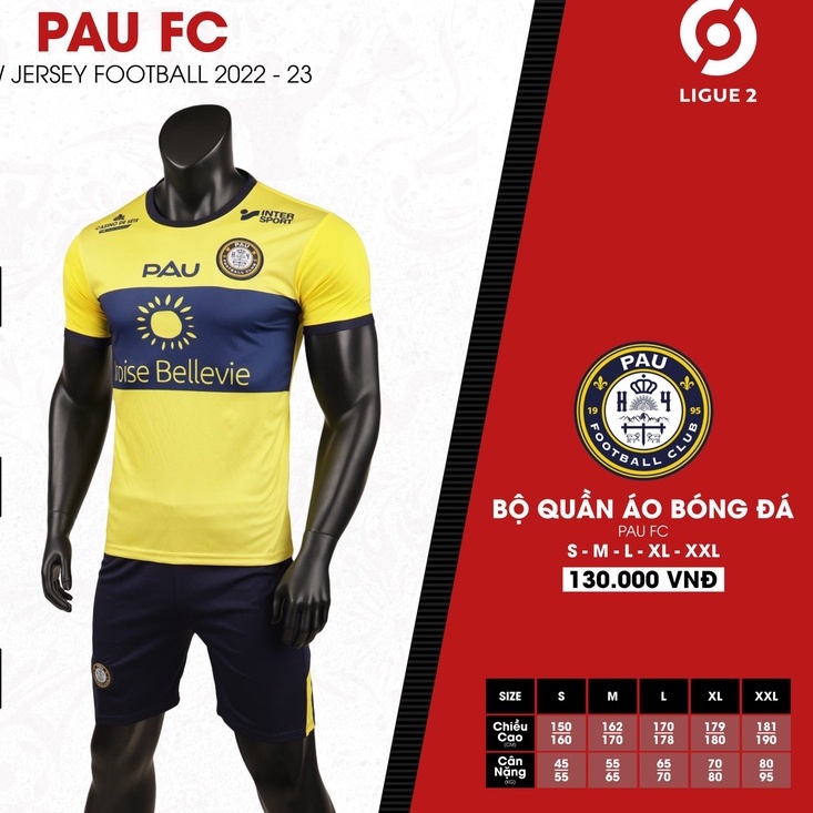 Bộ quần áo bóng đá CLB PAU FC - Quần áo đá banh mới nhất