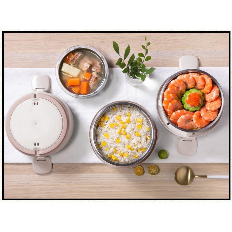 [Giá sập sàn] Hộp cơm cắm điện Bear DFH-B20S6, giữ nhiệt, nấu chín và hâm nóng thức ăn | BigBuy360 - bigbuy360.vn