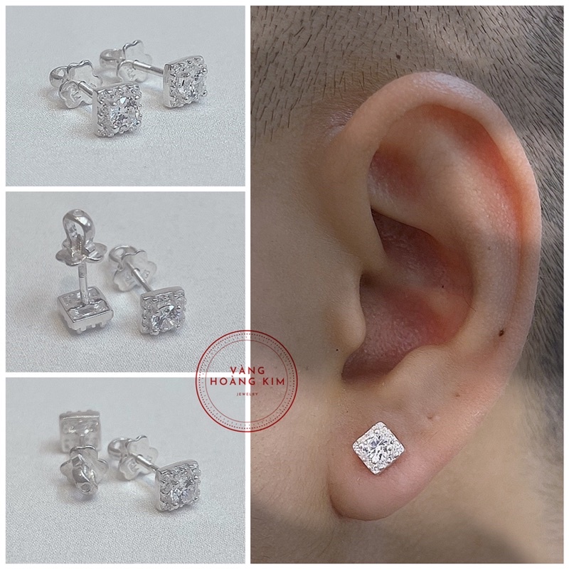 KHUYÊN TAI VUÔNG CHUẨN BẠC S950 6Li