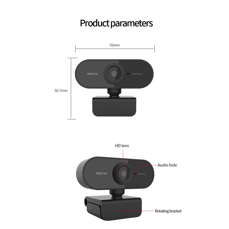 Webcam Full Hd 1080p Kèm Micro Usb Chuyên Dụng Cho Pc Mac Laptop | BigBuy360 - bigbuy360.vn