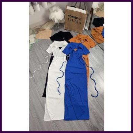 [Siêu Hot] đầm body gân xẻ hở lưng - freesize dưới 53kg tùy chiều cao - hình thật trải sàn gỗ xám Carotshop [Ảnh Thật] | BigBuy360 - bigbuy360.vn